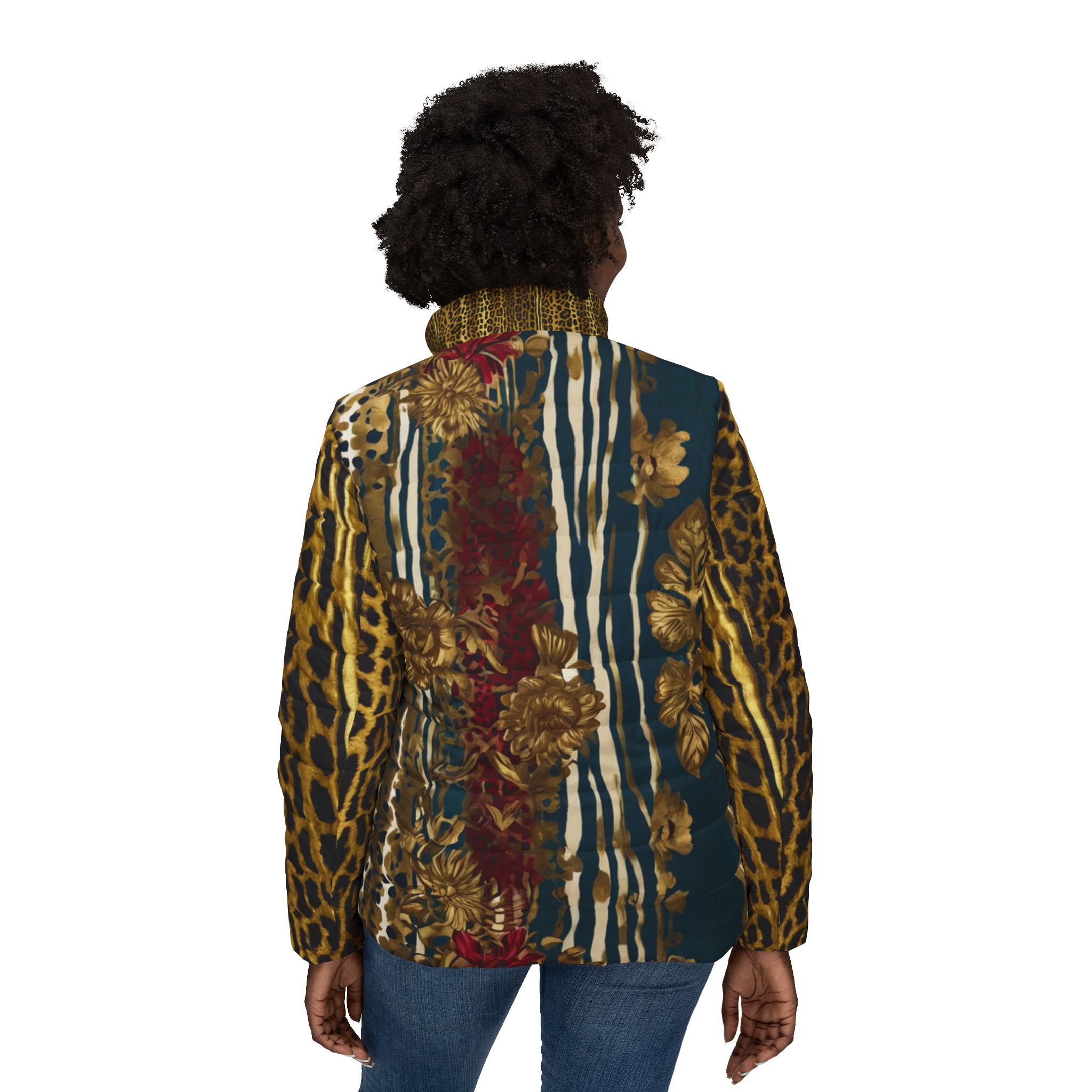 IM'Age Women’s Puffer Jacket (Teal) - Image 4